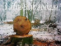 Happy New Year's postcard