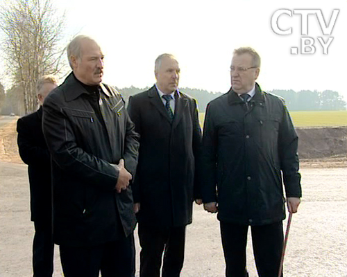 The photo. Lukashenko during the working visit in the Pruzhany district of the Brest region